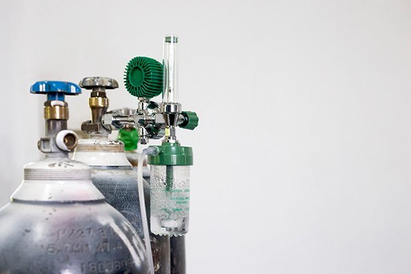 Oxygen cylinders and regulators